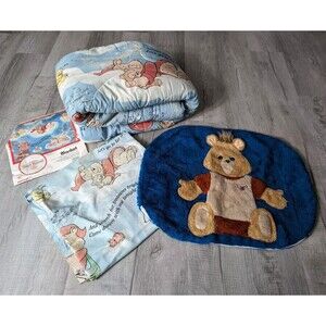Vintage The World of Teddy Ruxpin Comforter Twin Sheet & Pillow Case Set 1985